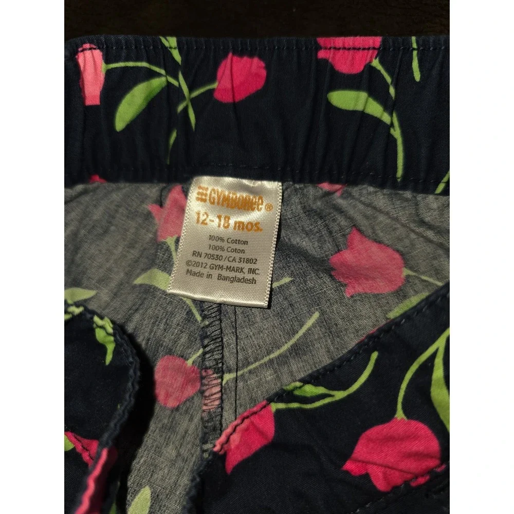 Gymboree outlet bright tulip‎ pink top and capris size 12 18 months